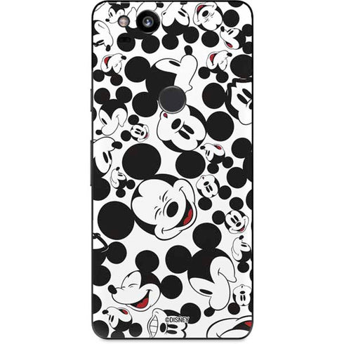 Disney Mickey Mouse Face Pattern Google Pixel 2 Skin